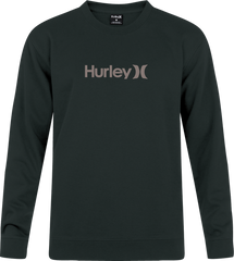 Hurley Mens One And Only Crew Sweatshirts Black
