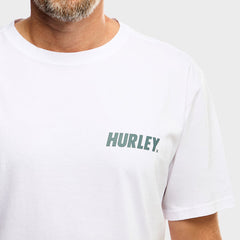 Hurley Mens Small Fastlane Short Sleeves T-Shirt In White