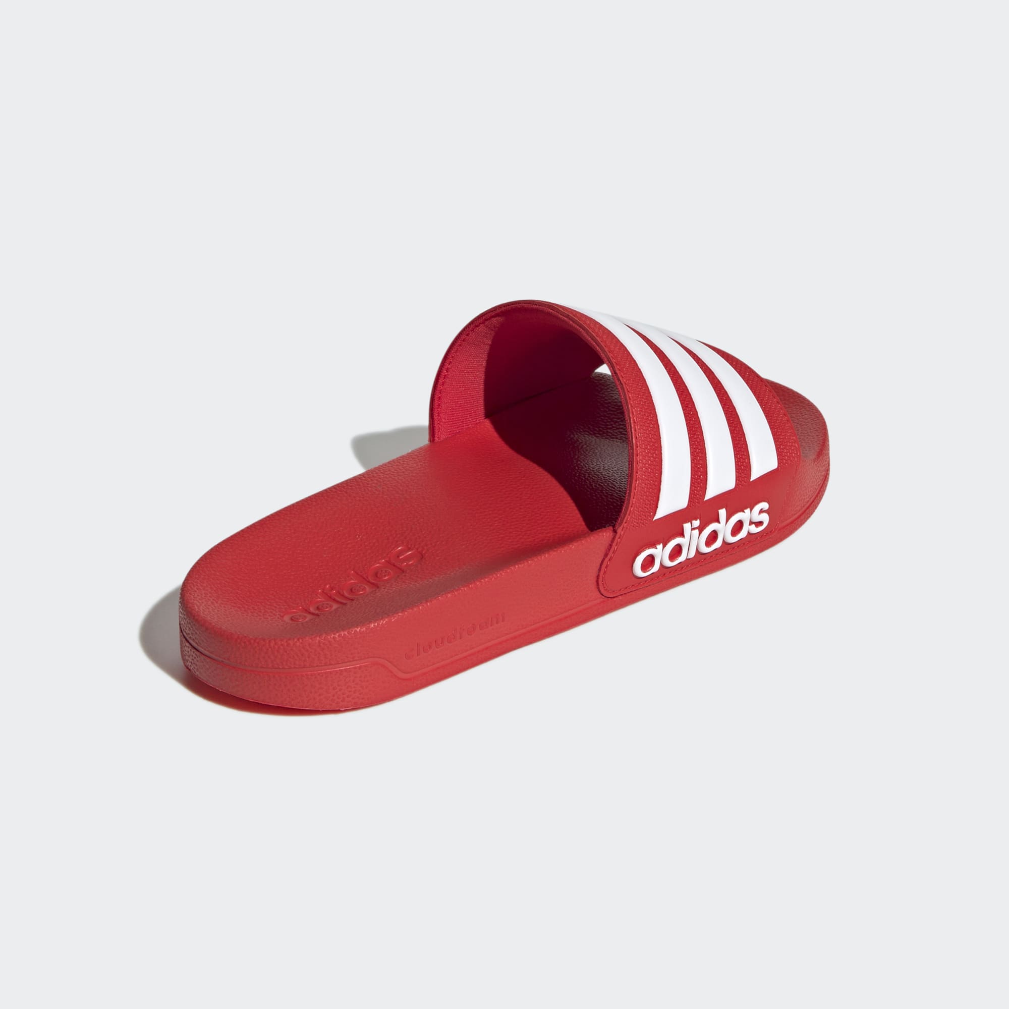 Adidas Unisex Adilette Shower Slides In Red/White