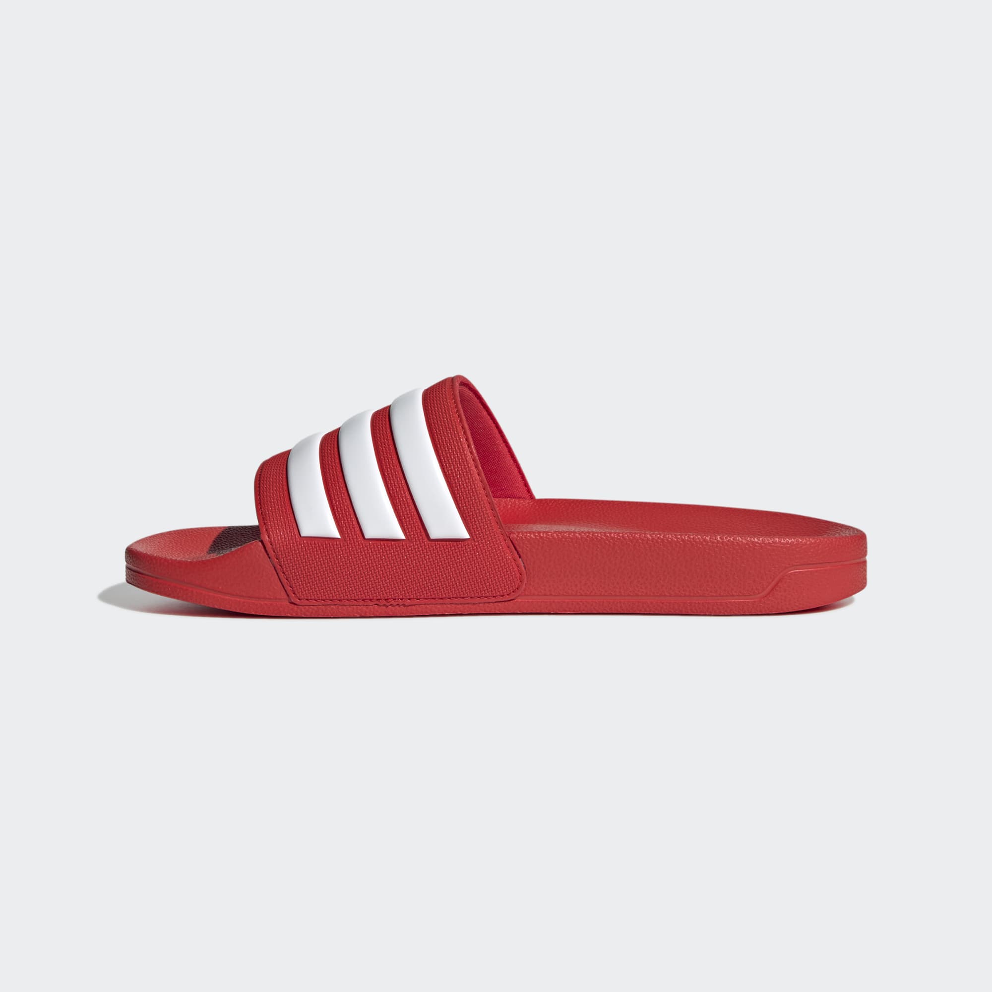 Adidas Unisex Adilette Shower Slides In Red/White