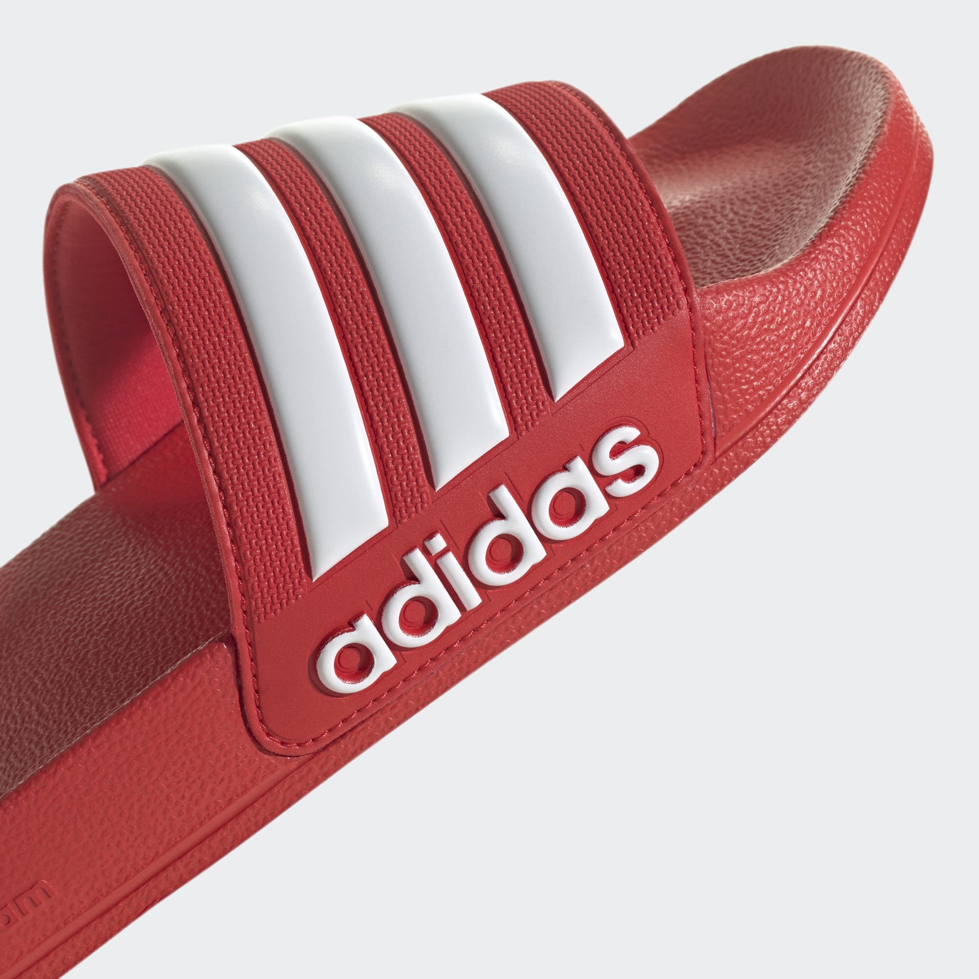 Adidas Unisex Adilette Shower Slides In Red/White
