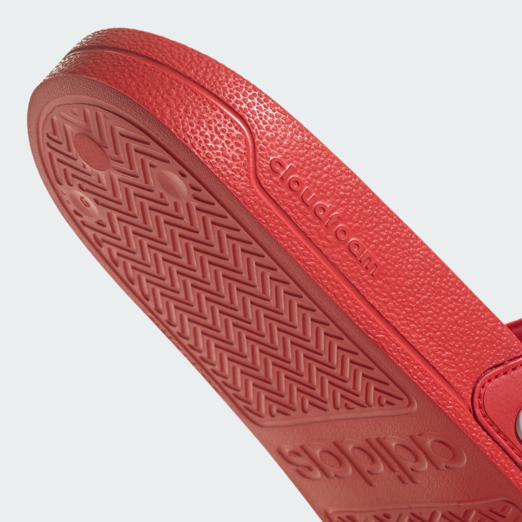 Adidas Unisex Adilette Shower Slides In Red/White