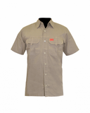 Sniper Mens Short Sleeve Adventure Shirt In Khaki