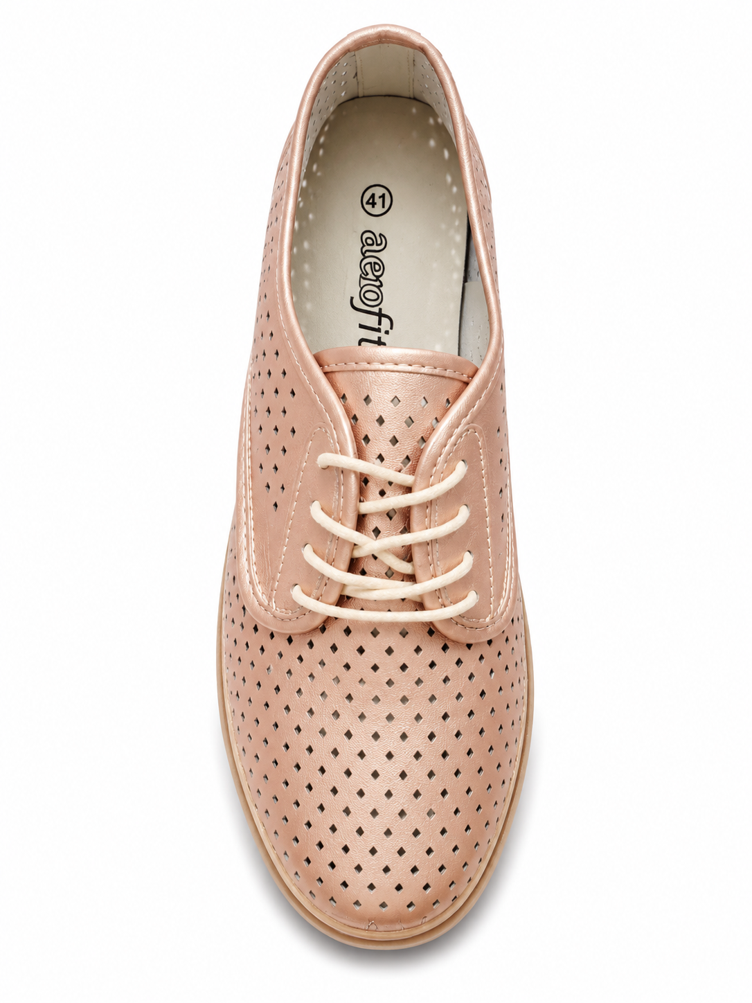 Aerofit Ladies Flat Shoes In Rose