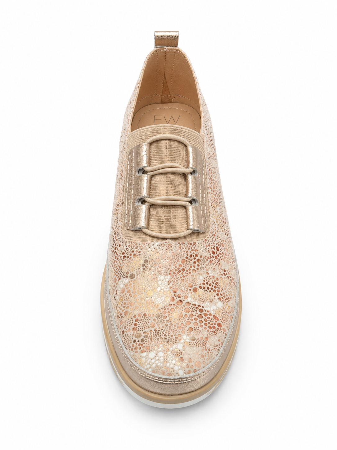 Aerofit Soft Ladies Shoes In Taupe Mutli