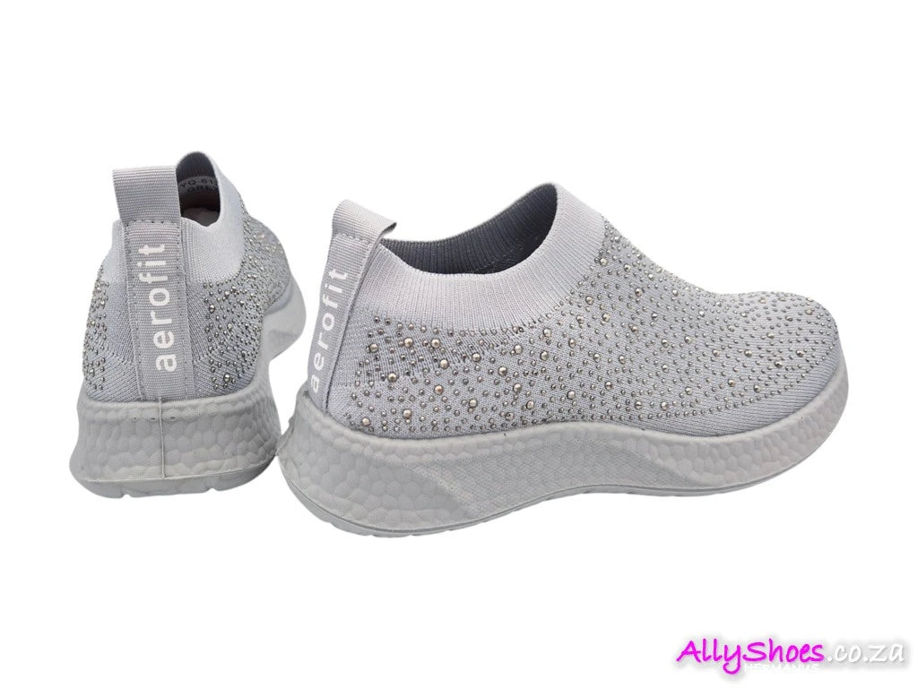 Aerosoft Ladies Shoes In Grey