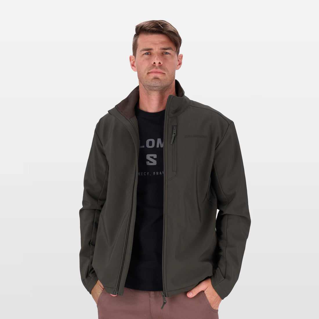 Salomon Mens Agility Softshell Jacket  Grape Leaf