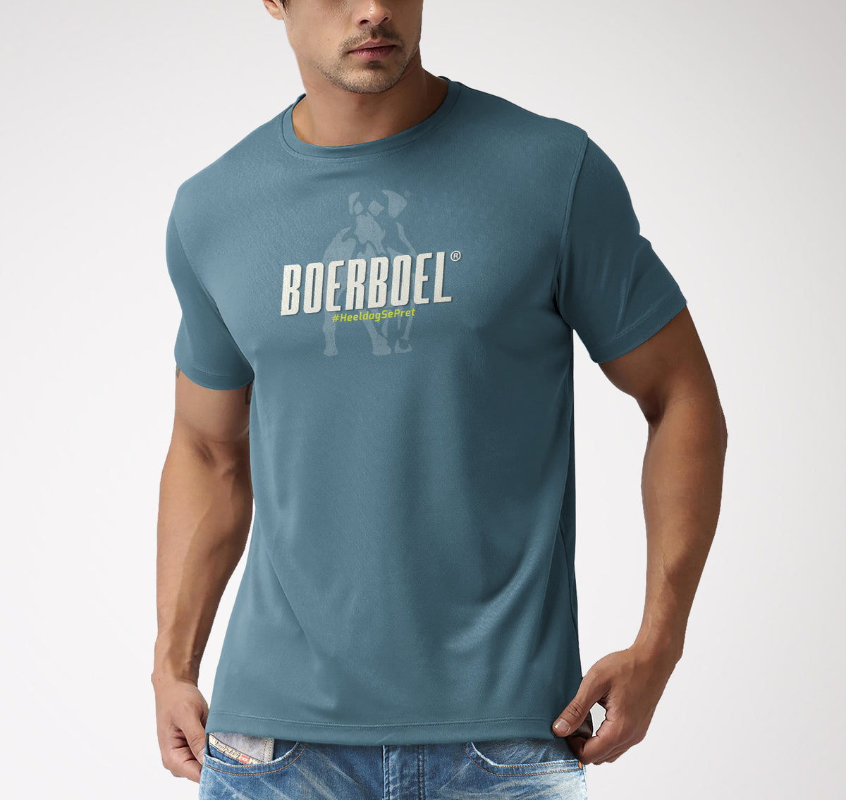 Boerboel Mtsapa Permium T-Shirt (Ap) Air Force Blue
