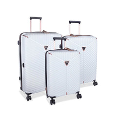 Cellini Allure 4 Wheel Trolley Carry On White