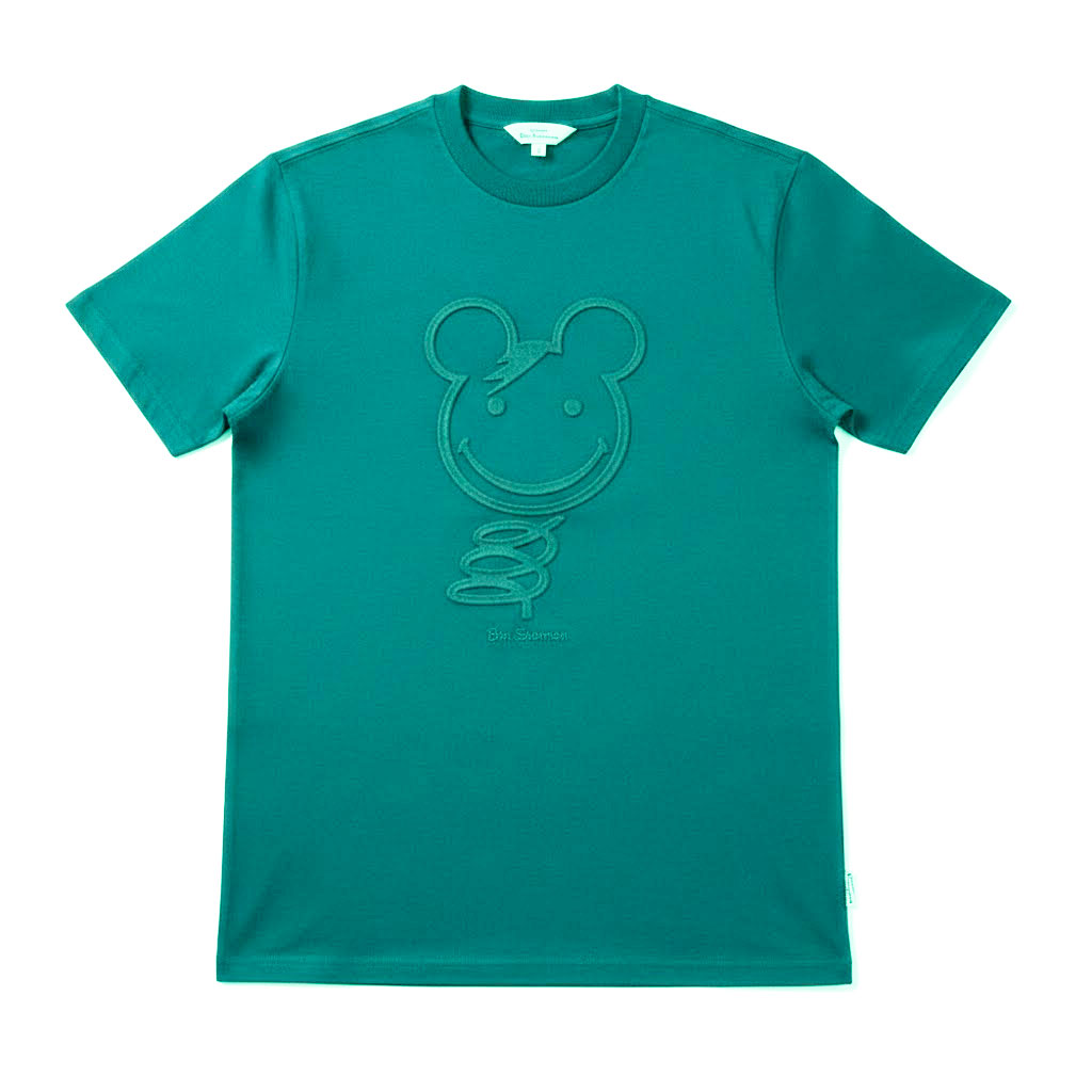 Ben Sherman Embossed Bear T-Shirt In Aqua