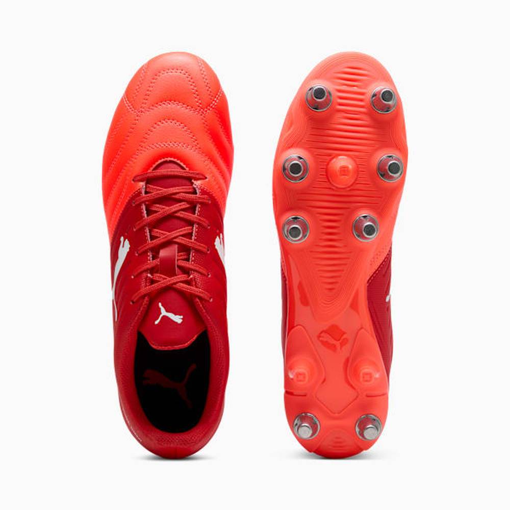 Puma Mens Avant Rugby Boots In Red/White/Orange