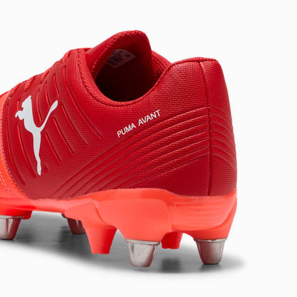 Puma Mens Avant Rugby Boots In Red/White/Orange