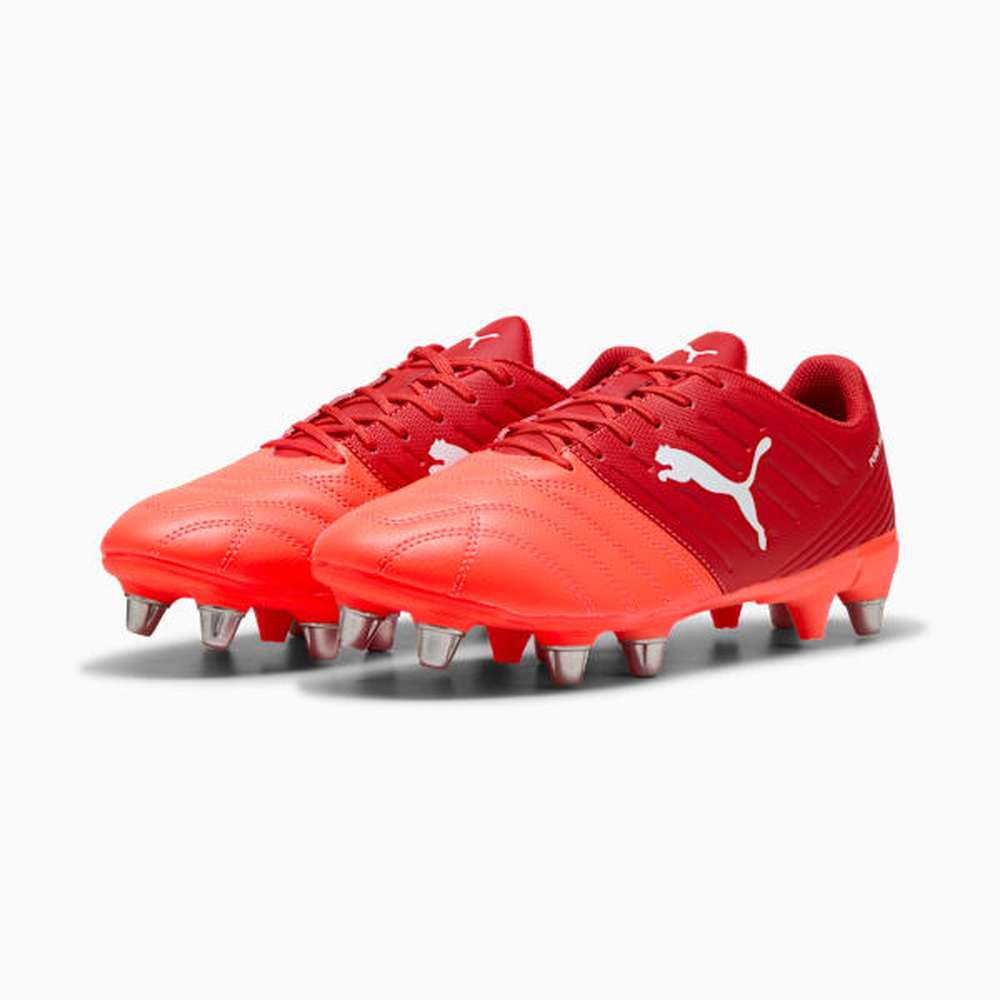 Puma Mens Avant Rugby Boots In Red/White/Orange