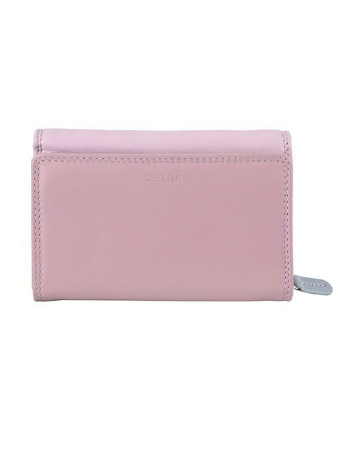 Cellini Diva Lotus Medium Multicard Purse In Purple/Green