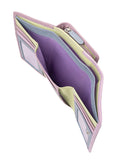 Cellini Diva Lotus Medium Multicard Purse In Purple/Green