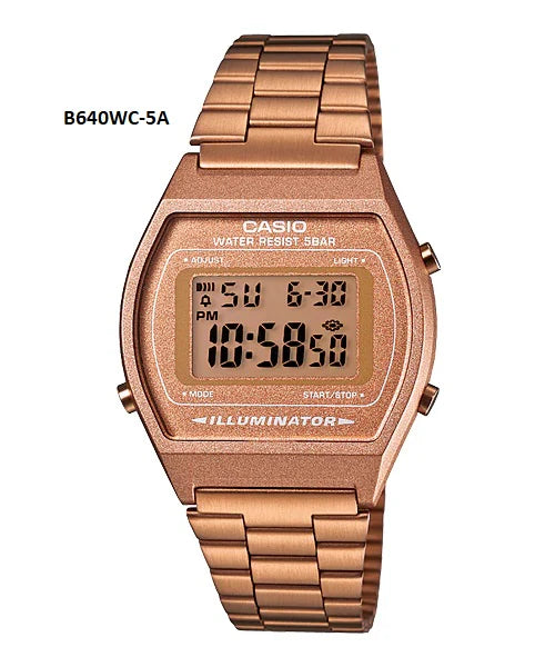 Casio Rose Gold Retro watch