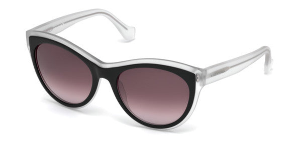 Balenciaga Clear Frame Sunglasses In Clear White