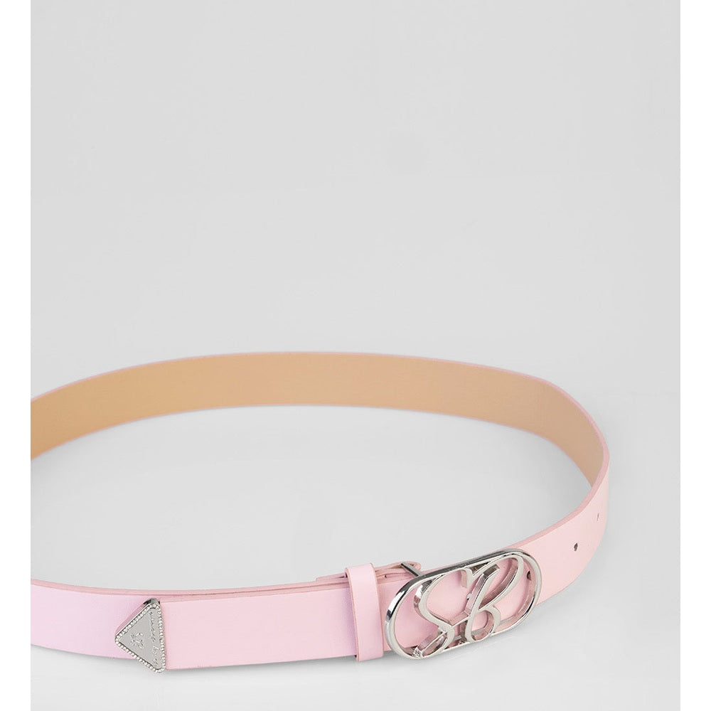 Sissy Boy Belt With SB Logo Hadwear Buckle In Pink