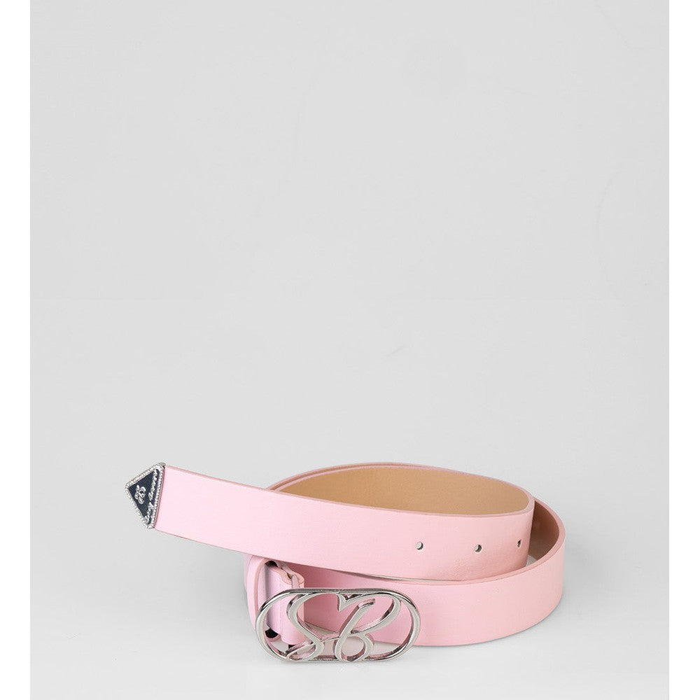 Sissy Boy Belt With SB Logo Hadwear Buckle In Pink