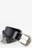 Sissy boy Womens Stud Type Belt In Black