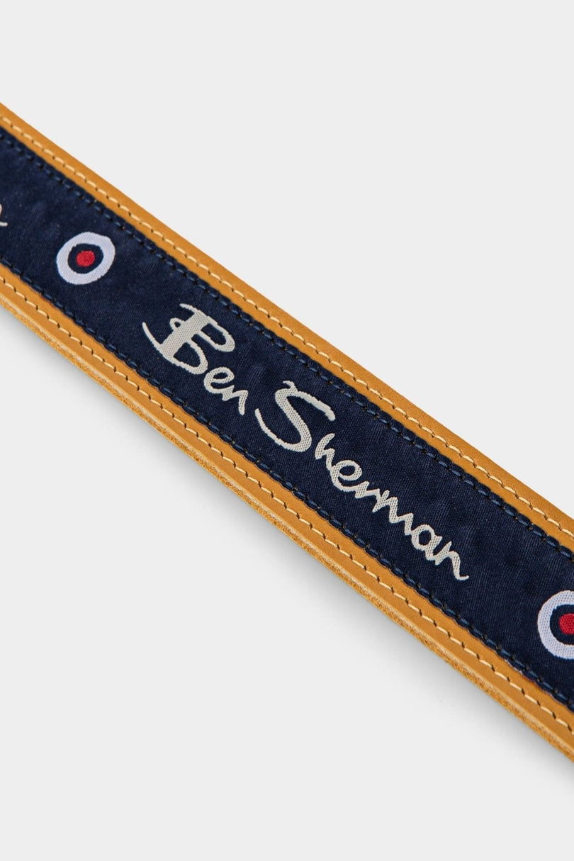 Ben Sherman Mens Belt In Mustard
