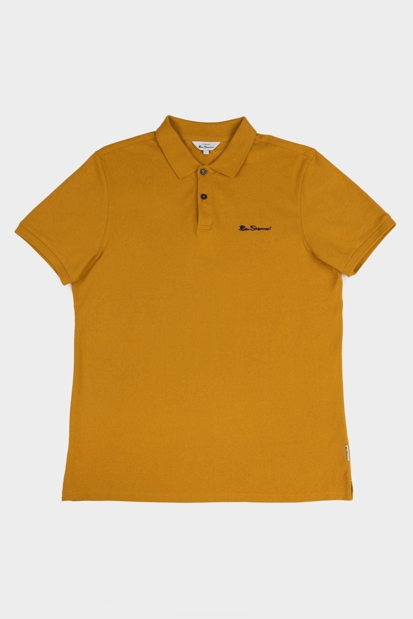 Ben Sherman Ben Polo Mens Golfers In Banana