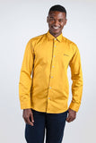 Ben Sherman Mens Slim Shirt In Mustard