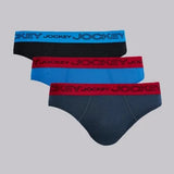 Jockey® Boys 3 Pack Brief In Sea storm/Deja Vue Blue/Black