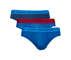 Jockey Bpys Brief Fancy  3 Pack Trunks In Blue