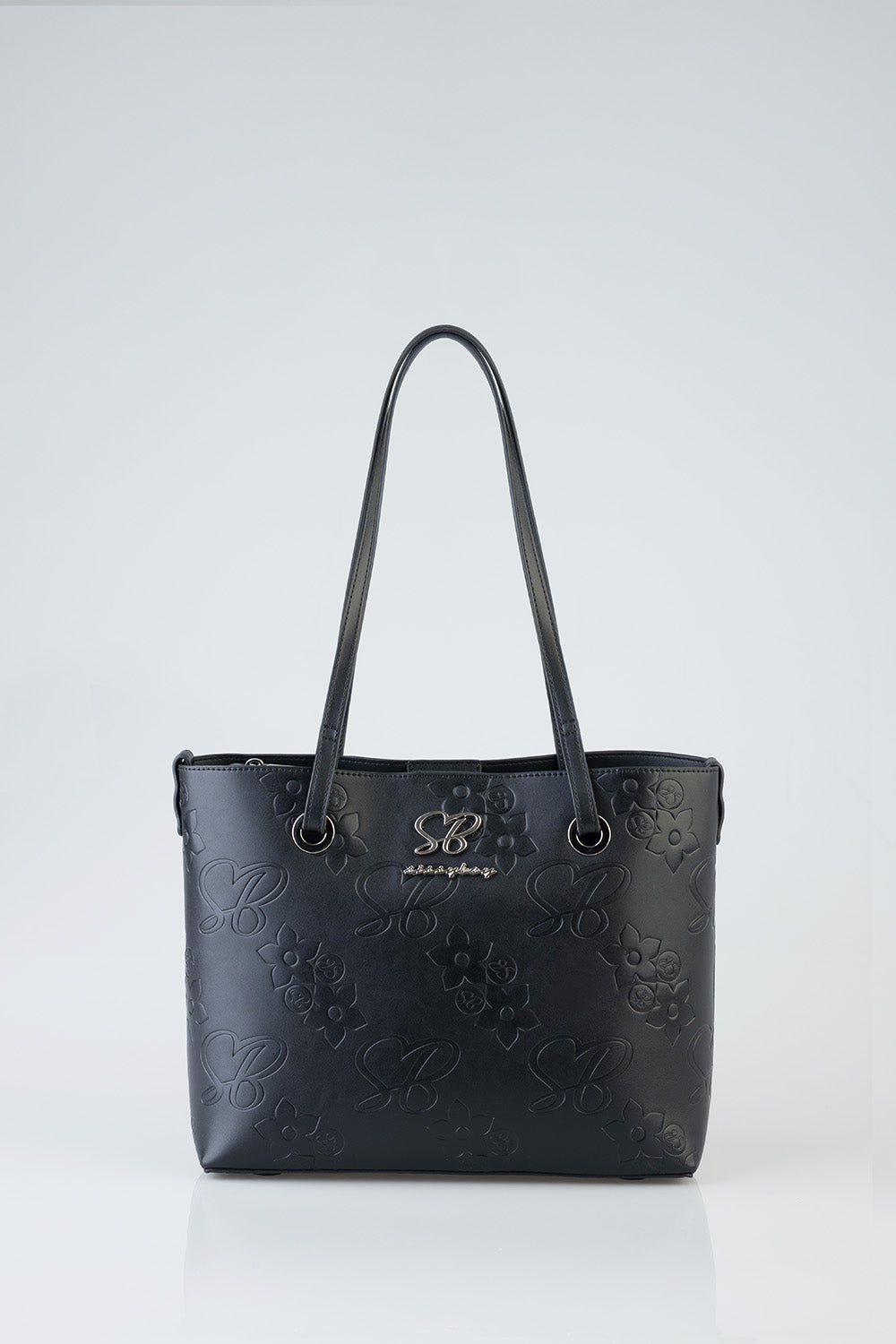 Sissyboy Debossed Print Tote Bag In Black
