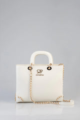 Sissy boy Bg828 Brief Case With Gold Trim Cream - One Size