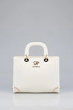 Sissy boy Bg828 Brief Case With Gold Trim Cream - One Size