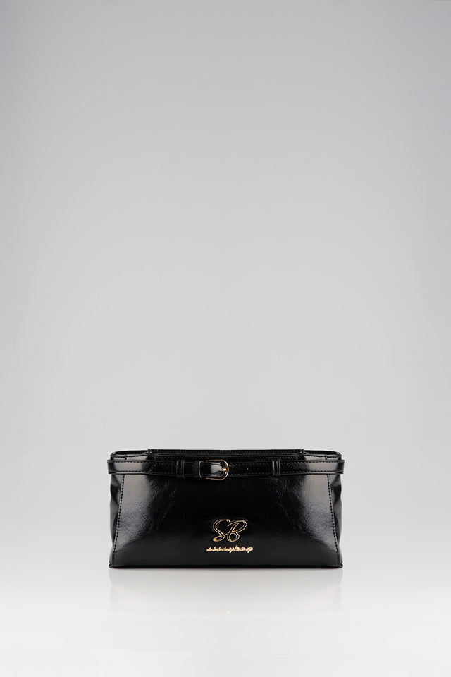 Sissyboy Ladies Black Structured Shoulder Bag