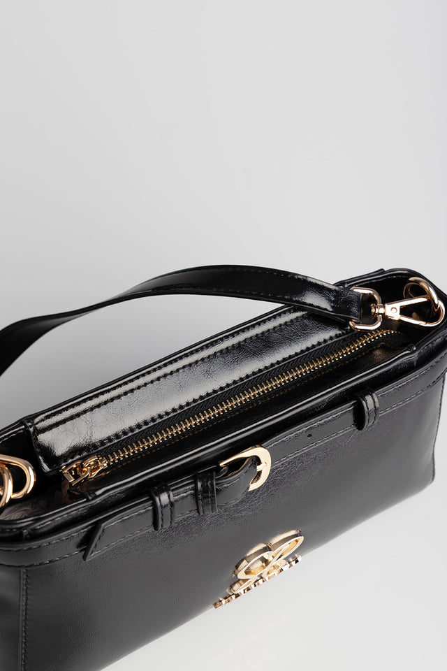 Sissyboy Ladies Black Structured Shoulder Bag