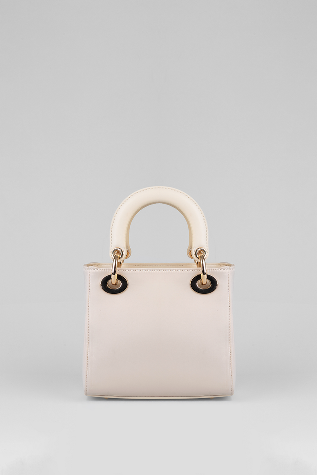 Sissyboy Emama Embroidered Mini Bag In Off White