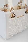 Sissyboy Emama Embroidered Mini Bag In Off White