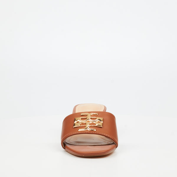 Miss Black Ladies Bina 1 Heel Sandals In Chocolate