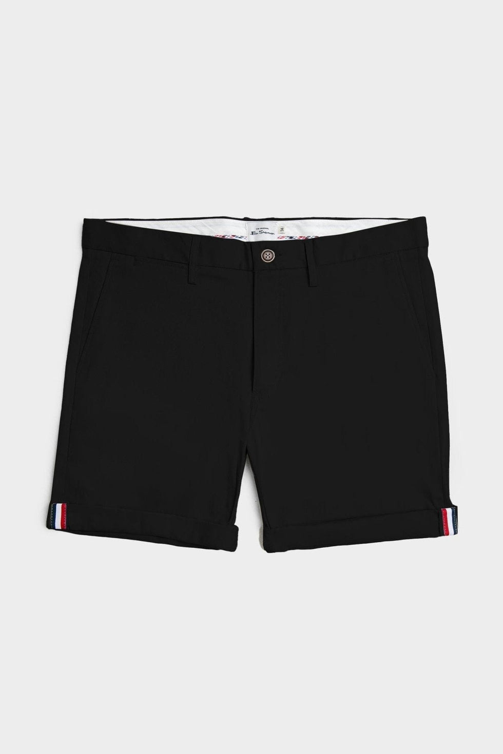 Bene Sherman Mens Straight Fit Chino Shorts In Black