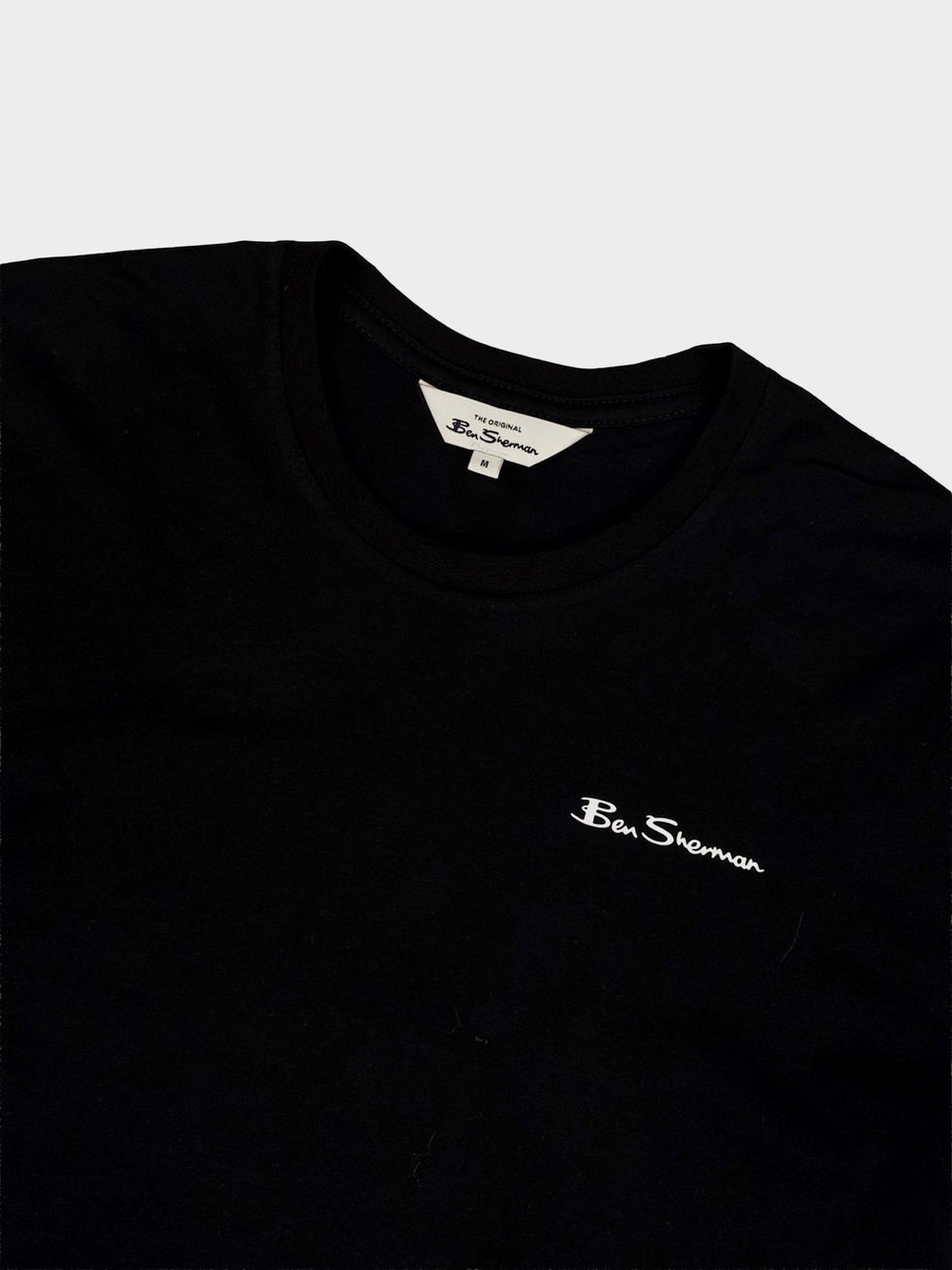 Ben Sherman Mens Essential Long Sleeve Crew T-Shirt In Black