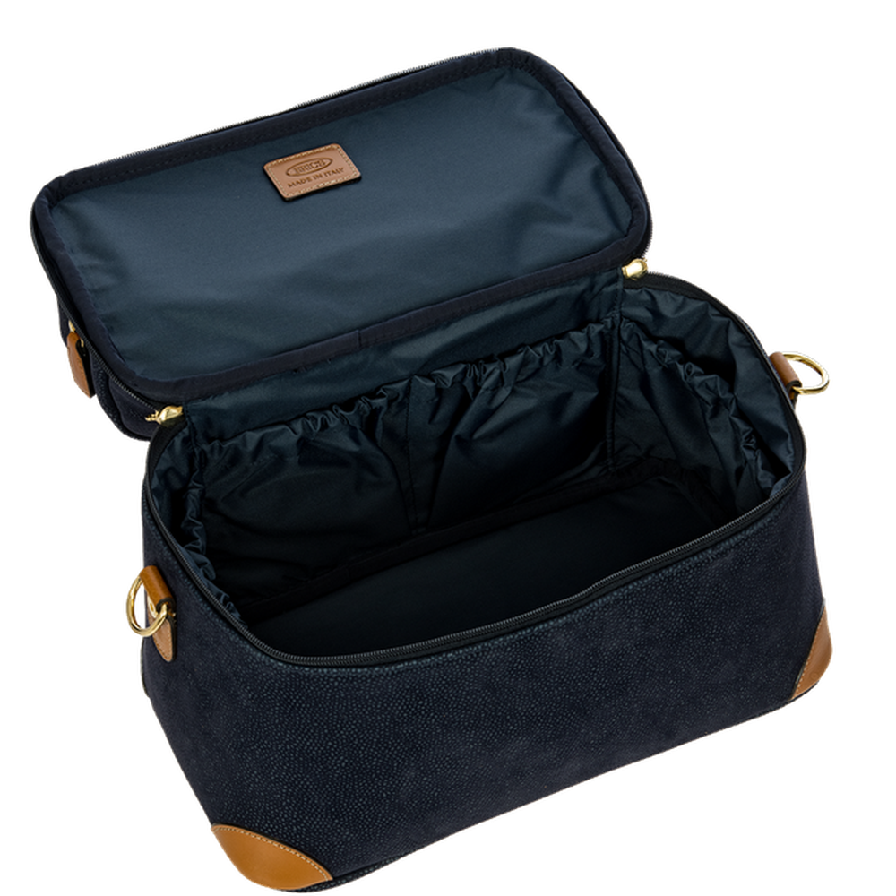 Brics Firenze Beauty Case In Black/Tan