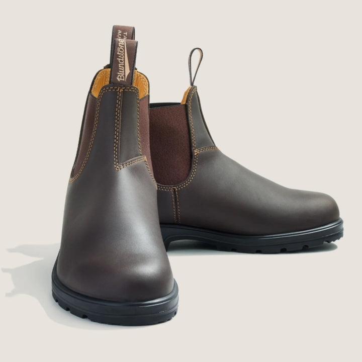 Blundstone Mens Elastic Sided Lined Boots In Walnut