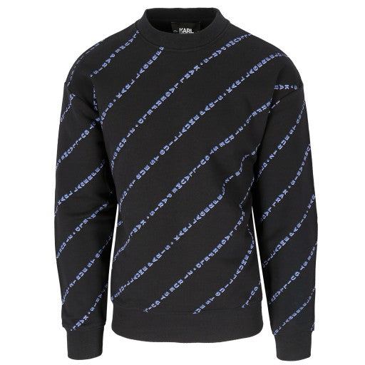 Karl Lagerfeld Mens Apol Logo Sweatshirt In Black