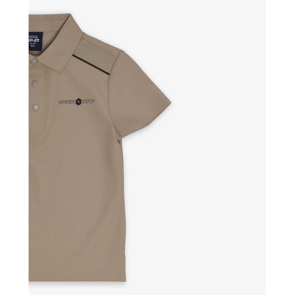 Soviet Boys Mcqueen Slinky Fashion Short Sleeves Golfer In Silver/Sage