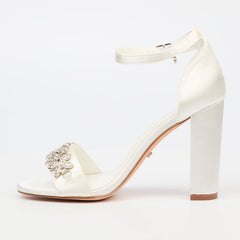 Miss Black Ladies Border 7 Heels White