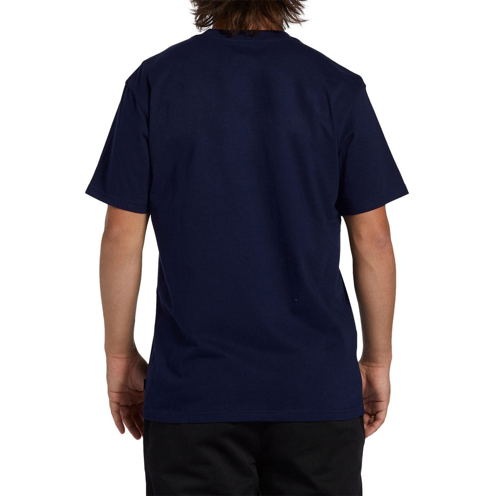 Billabong Mens Arch Wave Short Sleeves T-Shirt In Navy