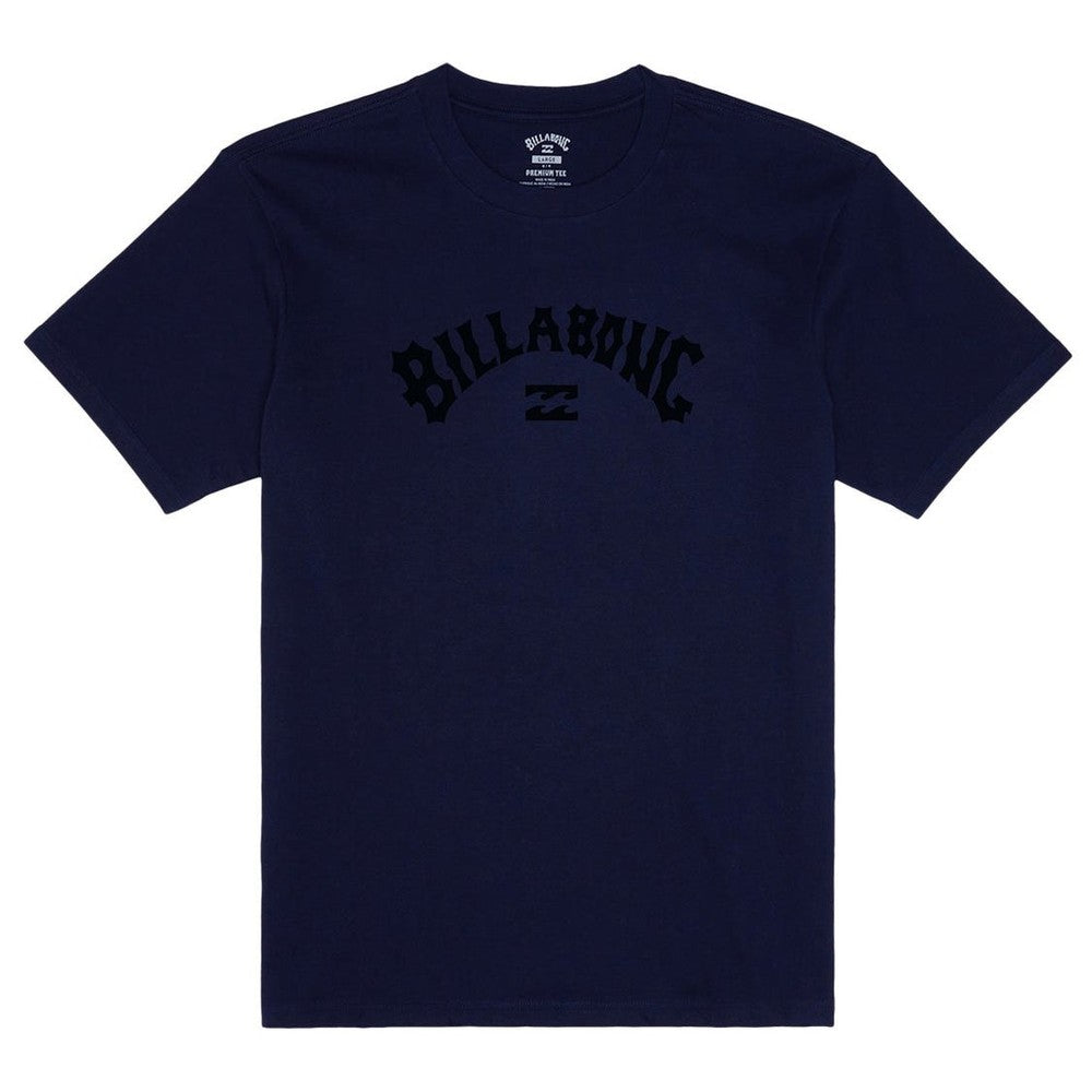 Billabong Mens Arch Wave Short Sleeves T-Shirt In Navy