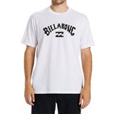 Billabong Mens Arch Wave Short Sleeves T-Shirt In White