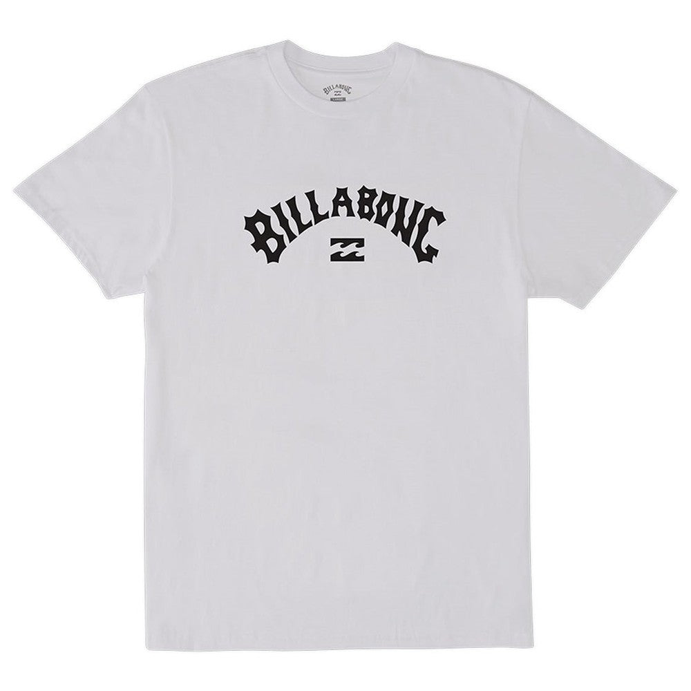 Billabong Mens Arch Wave Short Sleeves T-Shirt In White