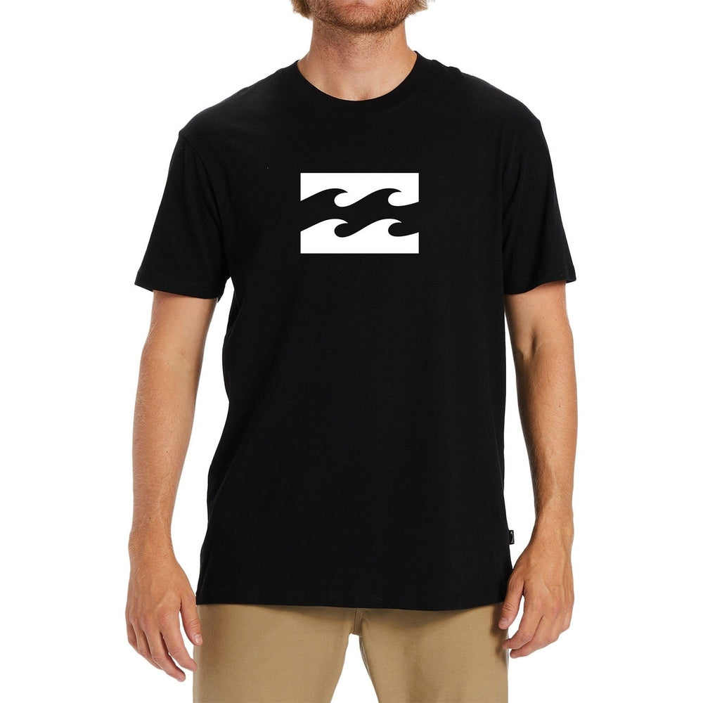 Billabong Mens Team Wave Short Sleeves T-Shirt In Black