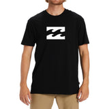 Billabong Mens Team Wave Short Sleeves T-Shirt In Black